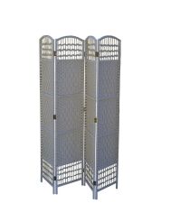 Rattan room divider, 4 panel 50x4/180