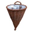 Wicker hanging planter basket 35 - 2