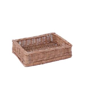 Wicker storage basket 30x21x8