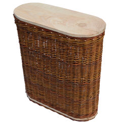 Wicker garden basket- backpack with board 25