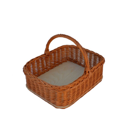 Wicker tray with handle 40x32