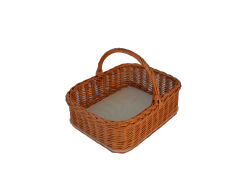 Wicker tray with handle 40x32