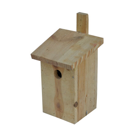Bird nesting box, wooden