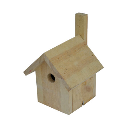 Bird nesting box, wooden
