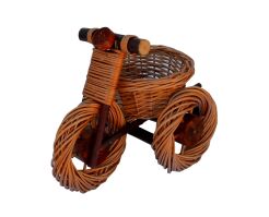 Kwietnik ogrodowy- rowerek, jasna wiklina 30