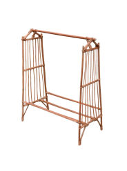 Wicker kids clothing rack