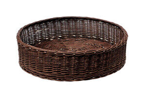 Wicker storage basket, round 80