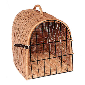 Wicker pet carrier 45