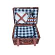 Wicker picnic basket, wenge, Walizka 46 - 2