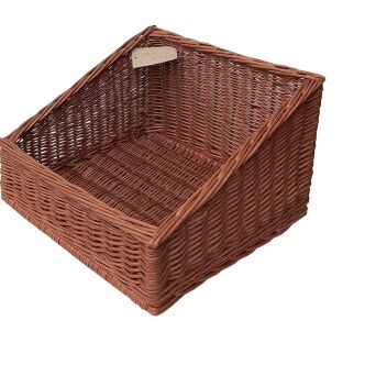 Wicker basket for storage organizing, trapezoid 48x43