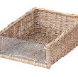 Wicker basket for storage organizing, trapezoid, with a plexiglass 39x50 - 2