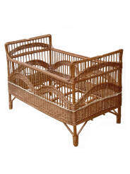 Wicker baby bassinet,100