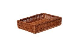 Wicker storage basket 60x40x12