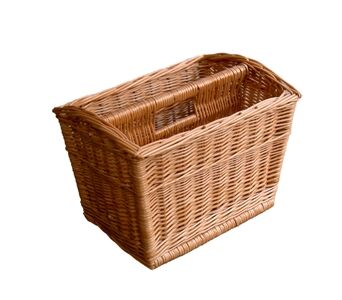 Wicker magazine rack