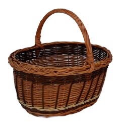 Mushroom foraging basket, tricolor 37
