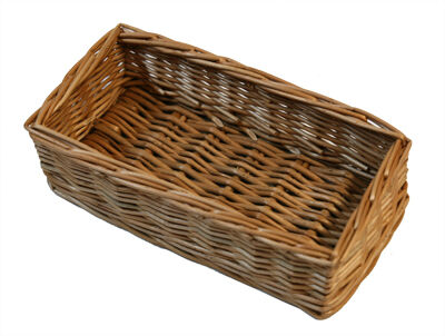 Wicker tray, rectangular 30x10