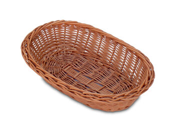 Wicker tray, oval 25x17