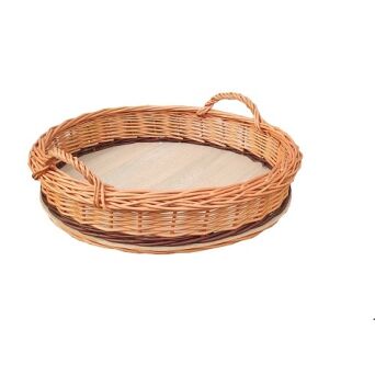 Wicker tray with handles 33