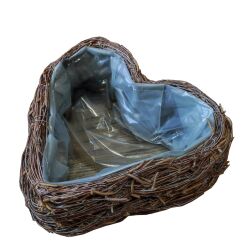 Wooden flower pot, heart-shaped 45