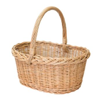 Wicker shopping basket, Jabłkowy 40
