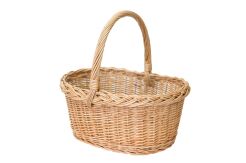 Wicker shopping basket, Jabłkowy 40