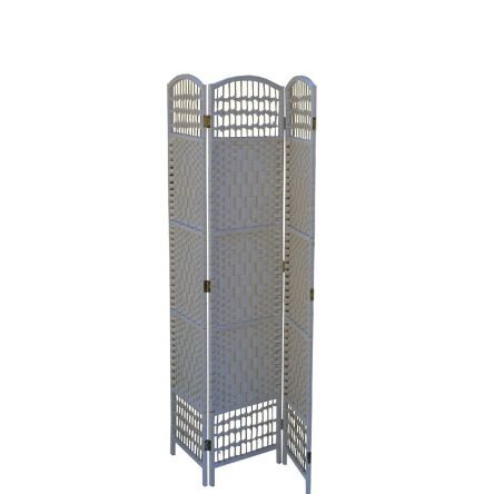 Rattan room divider, 3 panel 40x3/170