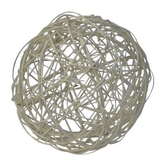 Wicker ball, white 40