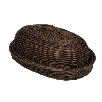 Wicker bread box, oval, wenge 40