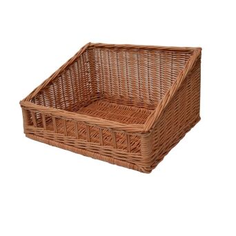 Wicker basket for storage organizing, trapezoid 50x65