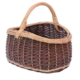 Mushroom foraging basket, two-tone 43