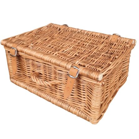 Walizka wiklinowa mocowana na paskach 45