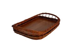 Wicker tray with handles, Okienko 30x20