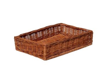 Wicker storage basket 45x31x10