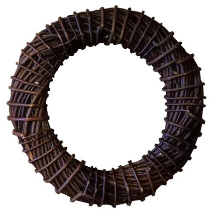 Wicker wreath, dark 50