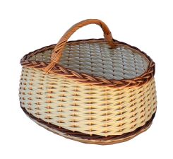 Mushroom foraging basket, tricolor 43