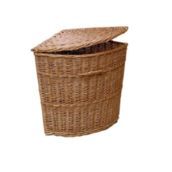 Wiklinowy, narożny kosz na pranie 50
