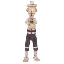 Garden figurine, Birch puppet with saxophone