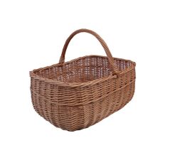 Wicker shopping basket, Perłowy, PREMIUM 36