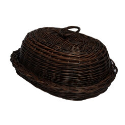Wicker bread box, oval, wenge 42
