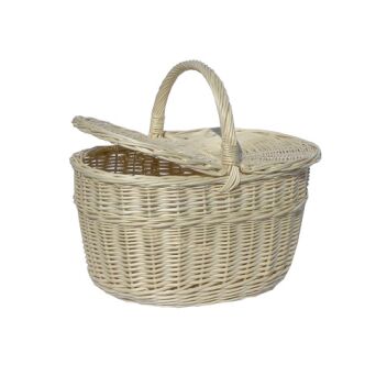 Wicker picnic basket, white 42