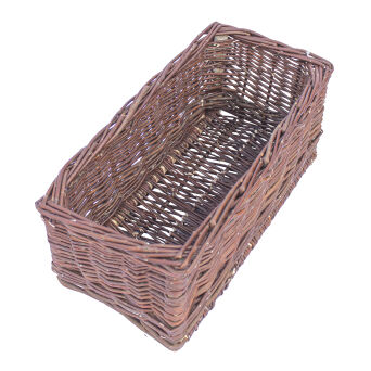 Wicker flower pot, rectangular 40
