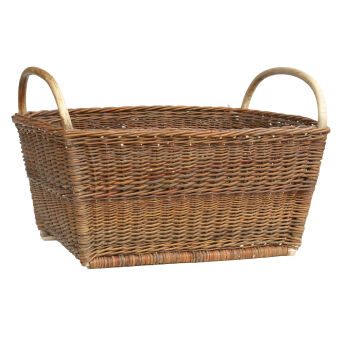 Wicker fireplace basket with a reinforced bottom, Wanna 63