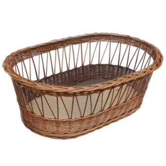 Wicker Moses basket for babies, openwork