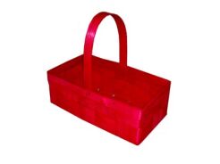 Bark gift basket with handle, colorful 22