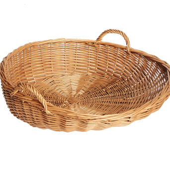 Wicker tray, diagonal with handles 55