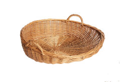 Wicker tray, diagonal with handles 55