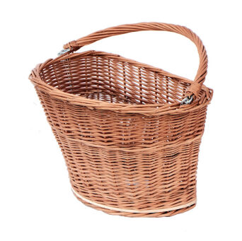 Wiklinowy kosz rowerowy z mocowaniem metalowym 35