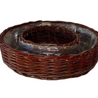 Wicker flower pot, ring 70