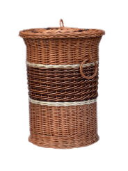 Wicker laundry hamper, tricolor 45