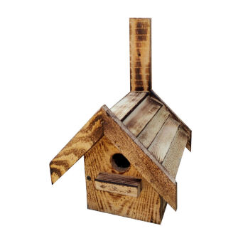 Bird nesting box, wooden
